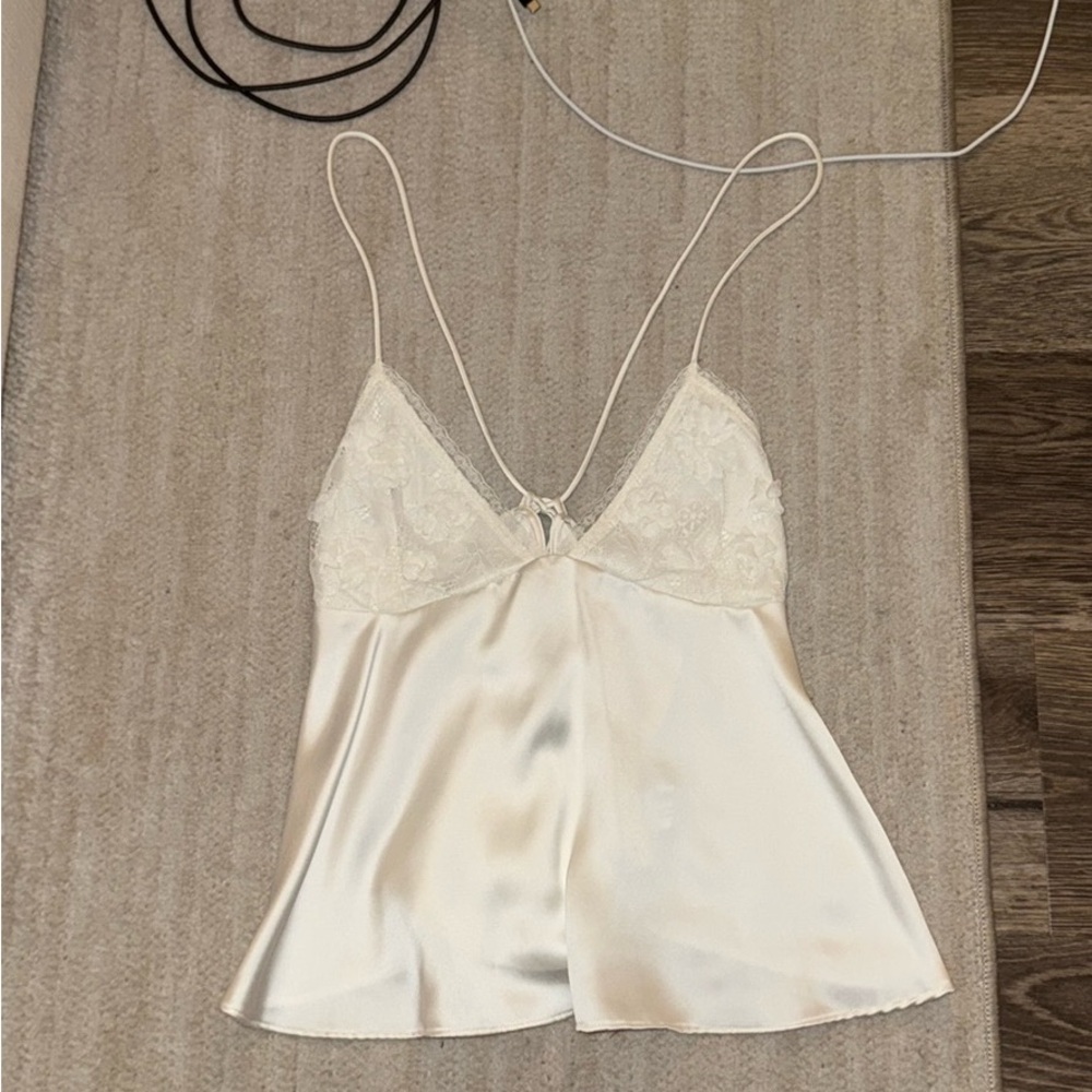 Zara White Cami Top